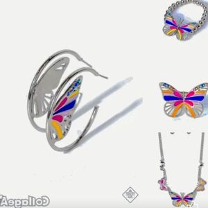 Matching earrings, ring, necklace and bracelet